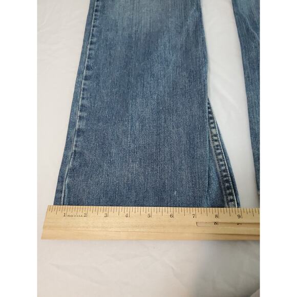 Wrangler Originals Women's Jeans 33X32 100% Cotton Relaxed Boot Button Zip - Picture 9 of 12